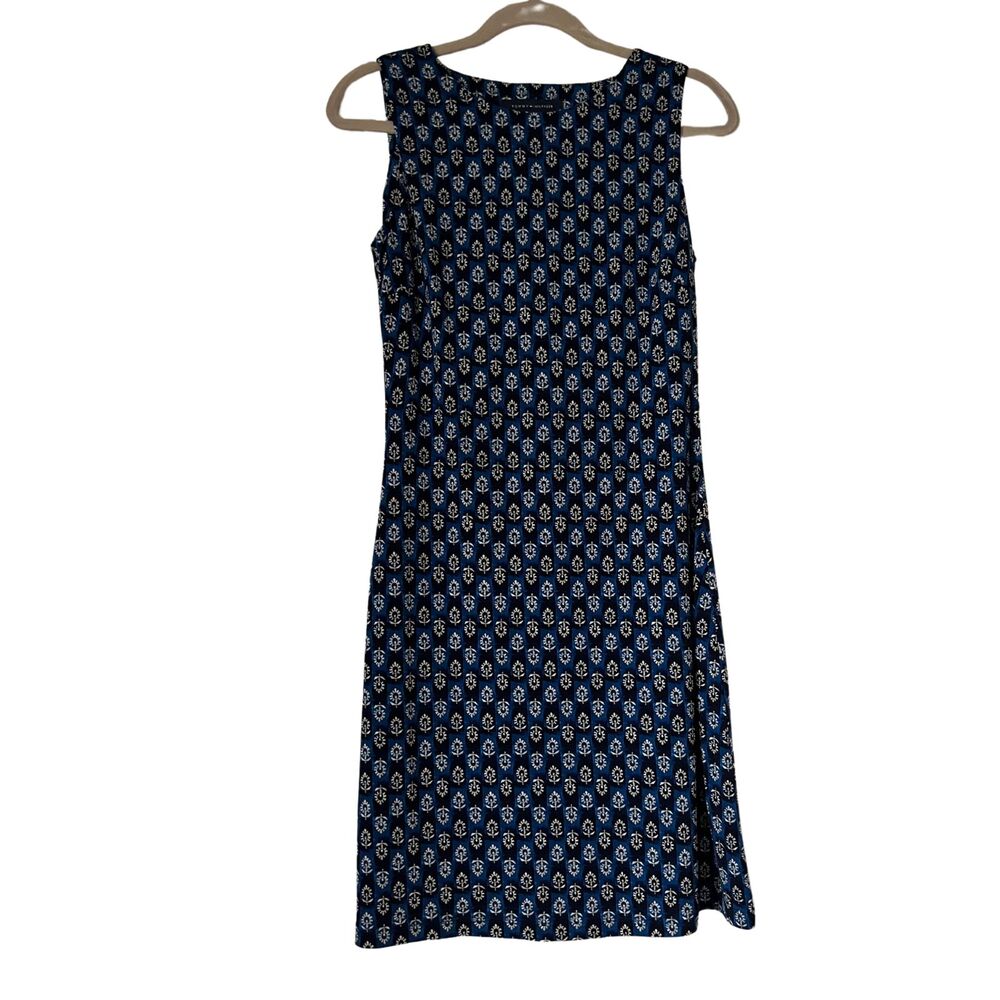 Tommy Hilfiger Dress Women's Size 2 Blue /White Sleeveless  knee length Dress